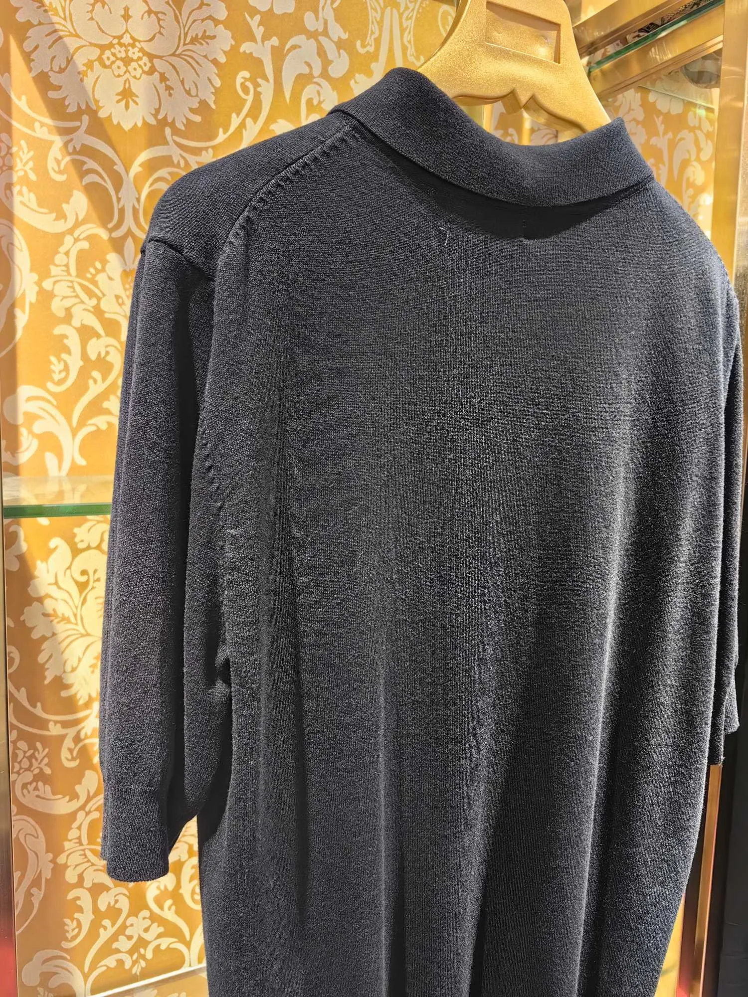 𝘿𝙊𝙇𝘾𝙀 & 𝙂𝘼𝘽𝘽𝘼𝙉𝘼 2025/ss New Arrival polo DG 14 Breathable Black Sizes 46 48 50 52